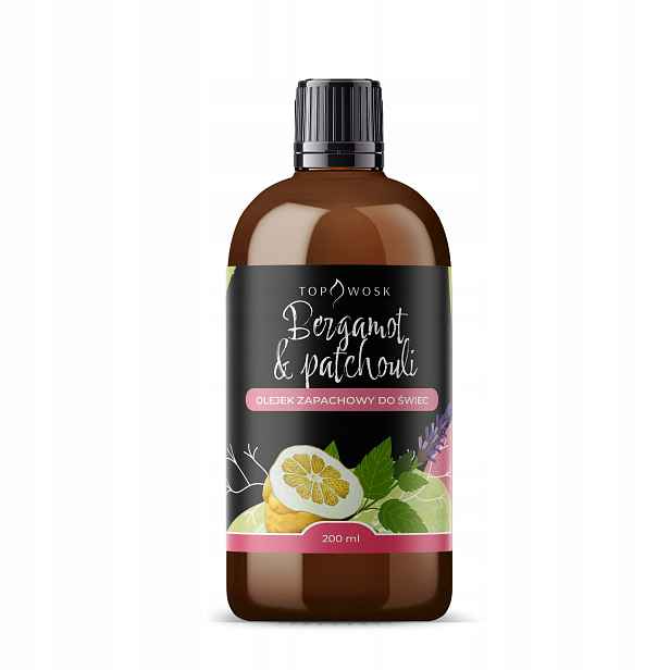 Vonný olej do svíček Bergamot & Pačuli 200 Ml vůně do vosku a parafínu