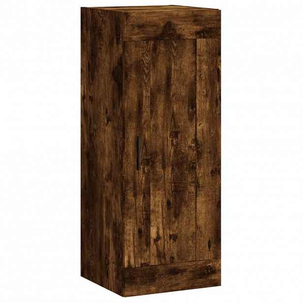 vidaXL Nástěnná skříňka kouřový dub 34,5 x 34 x 90 cm kompozitní dřevo