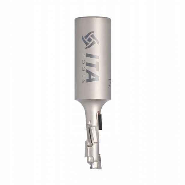Ita Tools diamantová fréza Z1+1 D12 I35 L99 S25 mm 3 spirály tělo Ocel