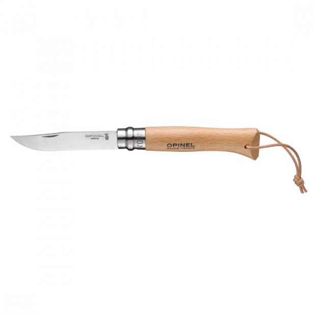 N°08 kapesní nůž, nerezová ocel, 8,5 cm, "Tradition Inox" - Opinel