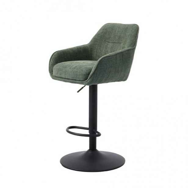 Unique-Furniture Avola barová židle zelená hladká látka 54850005