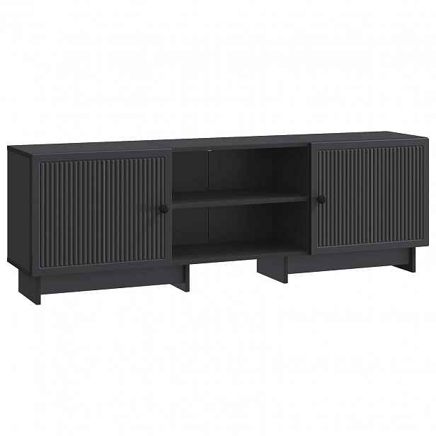 vidaXL Televizní skříň 150 x 31 x 50 cm Černá Dřevěný materiál