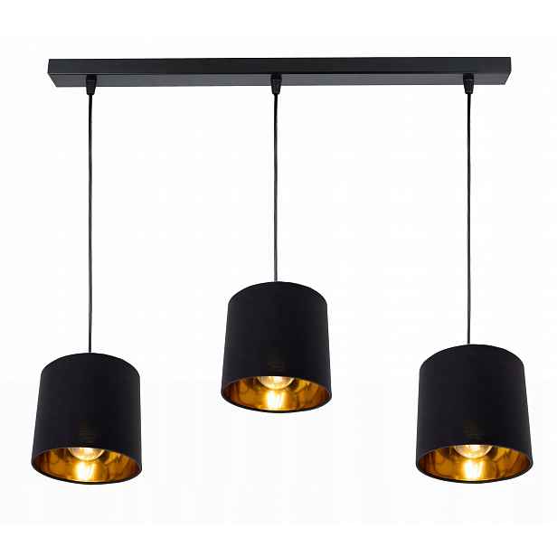 Závěsná Lampa Zwis lustr sufiová Abażur zlatá 3