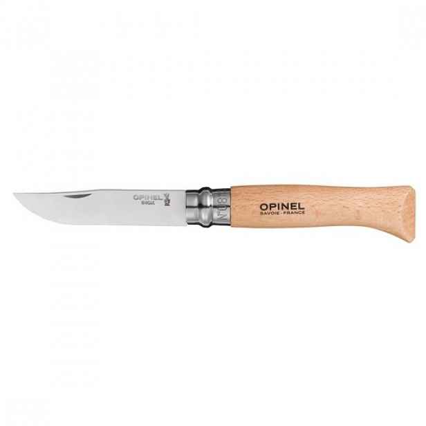 N°08 kapesní nůž, nerezová ocel, 8,5 cm, "Tradition Inox" - Opinel