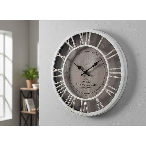 Nástěnné hodiny MARDAN hnědá/bílá Ø 40 cm Mybesthome