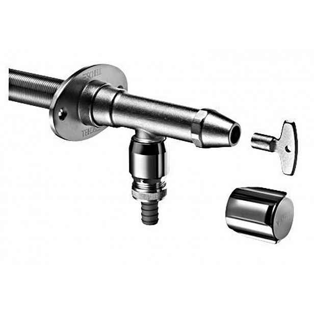 Schell Polar II - Venkovní nezámrzný ventil, matný chrom 039980399