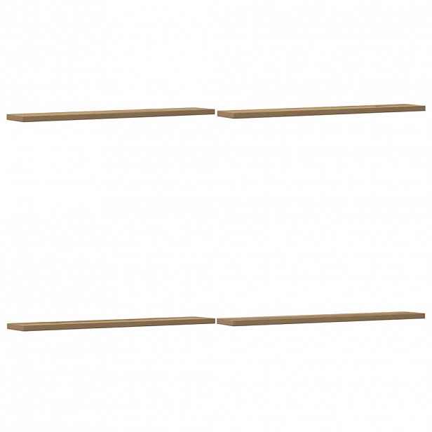 vidaXL Přídavné police 4 ks dub artisan 60x10x1,5 cm kompozitní dřevo