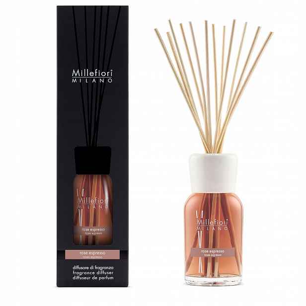 Millefiori Milano Tyčinky Rose Espresso 500 ml