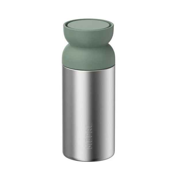 Termo hrnek z nerezové oceli ve stříbrné barvě/šalvějově zelený 350 ml Ellipse – Mepal