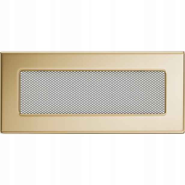 Ventilační mřížka do krbu 11x24 pozlacená