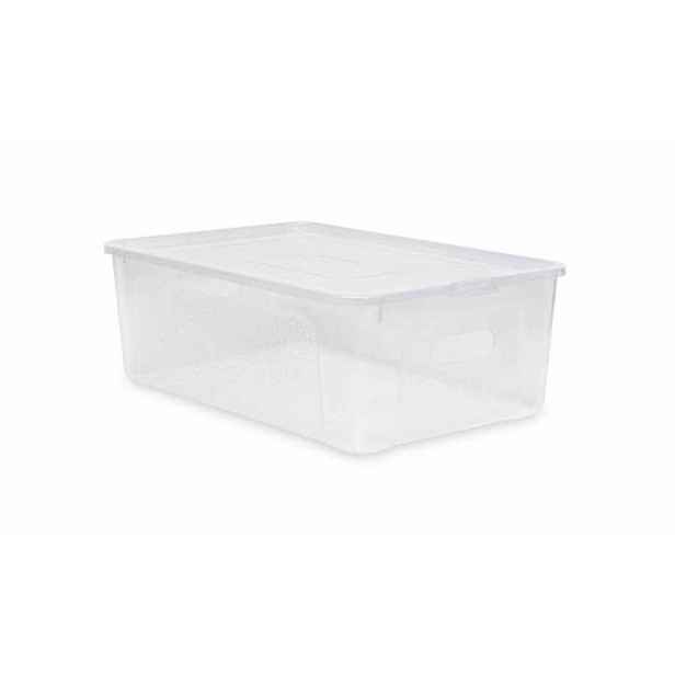 box 7,0l+víko, otvory, 34x20x10cm, transp. RASTR, MULTIBOX, plast