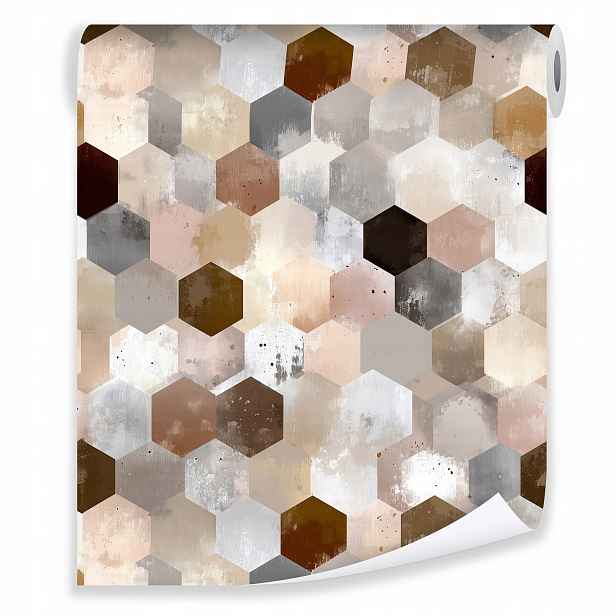 Tapeta Geometrická Abstrakce Loft Na Flizelině Stěna Obývací Pokoj Ložnice