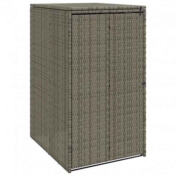 vidaXL Kontejner na odpadky Šedá 65 x 80 x 115 cm Polyethylen