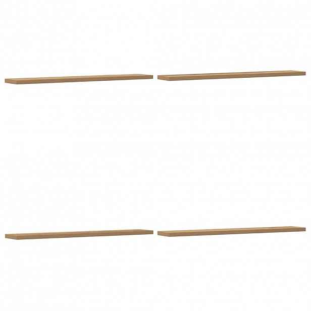 vidaXL Nástěnné police 4 ks dub artisan 60x20x1,5 cm kompozitní dřevo