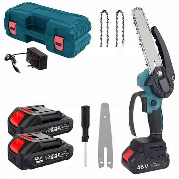 Aku řetězová pila 6" 2x Aku 48V KR-2938