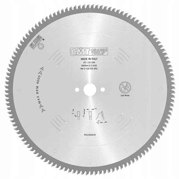 Cmt Pila Hm pro hliník Pvc 400x30x120Z/ -6°Neg