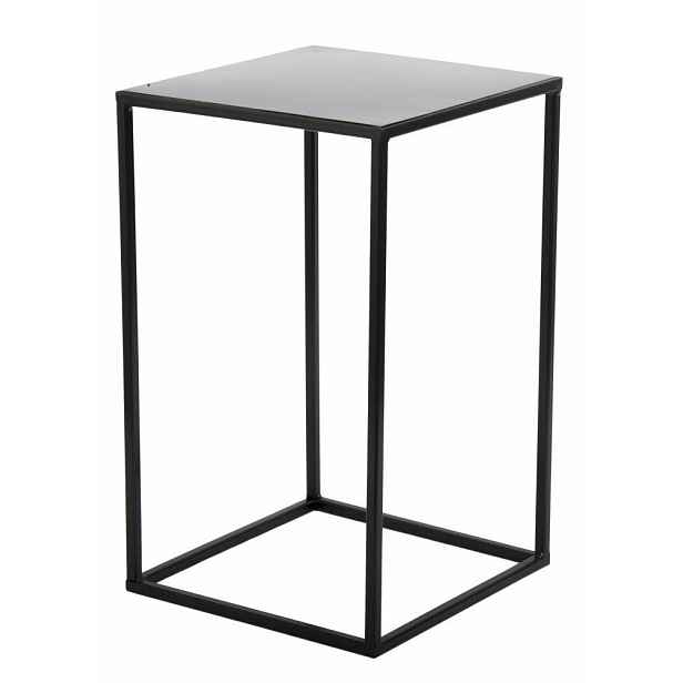HowHomely Květinový stojan Charr 40 cm černý