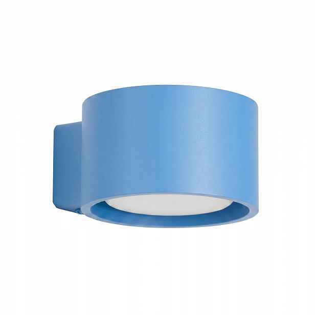 Nástěnná lampa oválná Modrá lampa na zeď Sollux modrá GX53