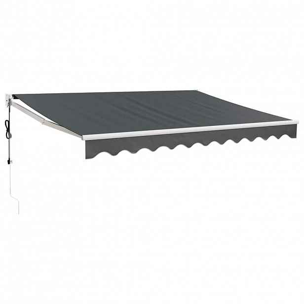 vidaXL Automatická zatahovací markýza antracitová 3 x 2,5 m
