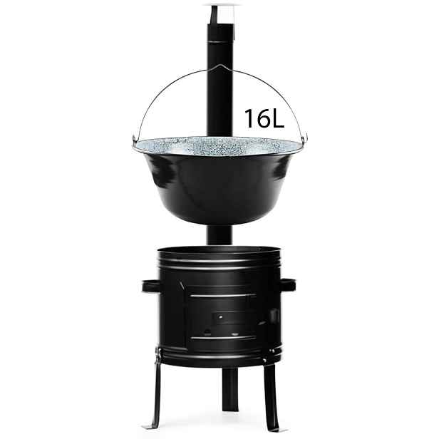 Perfect Cauldron kotlík na guláš smalt 1,2 mm 16 l, Perfect Cauldron kotlina 39 cm KOV