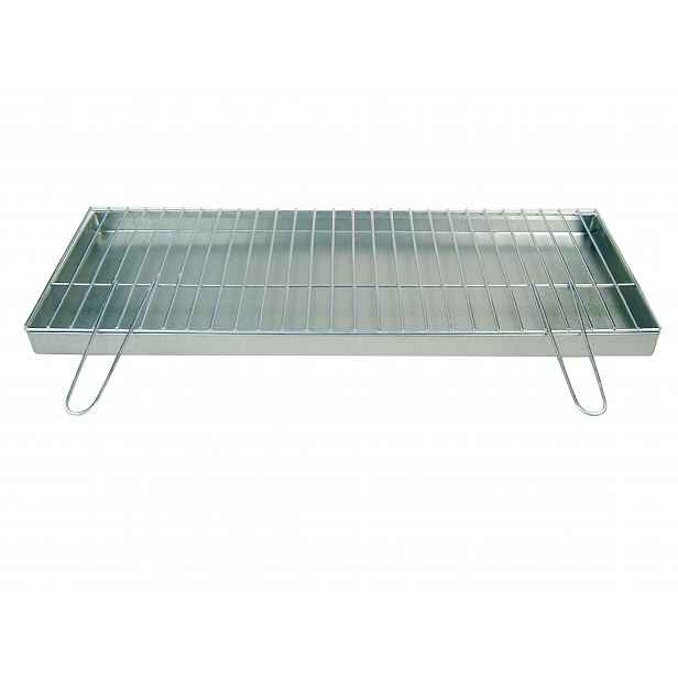 Rošt 80x30 cm, průměr 4 mm popelník – skládací rukojeti