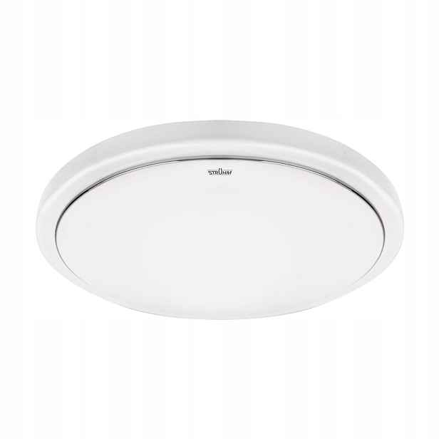 Stropní Svítidlo bílý Ø29 Cm s pohybovým senzorem IP44 18W Struhm Sola