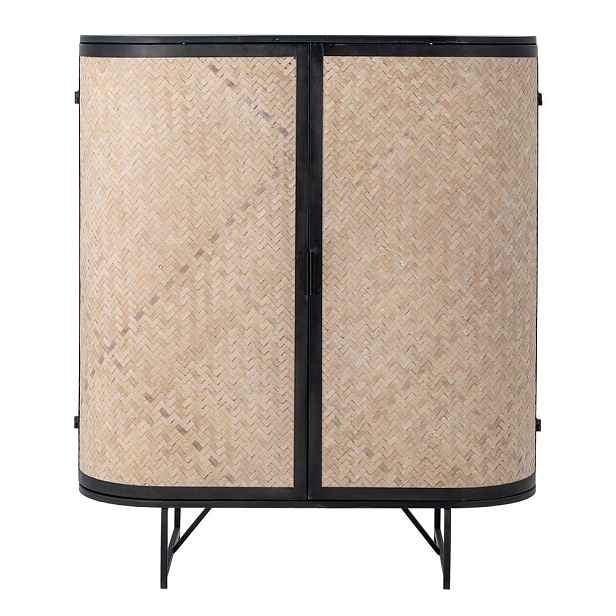 Bambusová skříňka v přírodní barvě 92x105x36,5 cm Ember – Bloomingville