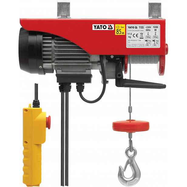 Elektrický Lanový Kladkostroj 1050 W 300/600 Kg Yato YT-5905
