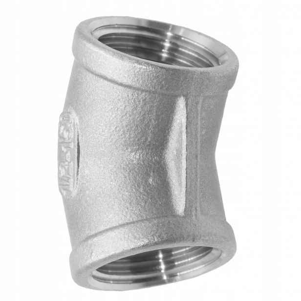 Koleno 45° Závitové DN80 3" Ff aisi316 Inox 45 stupňů Spojka Gw
