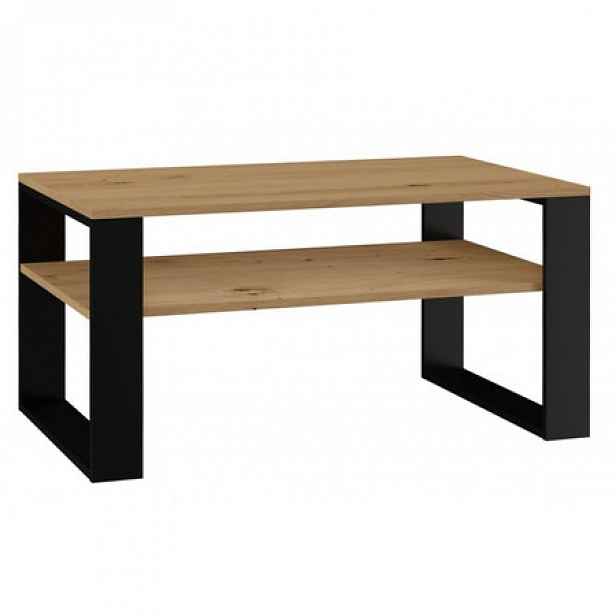 Konferenční stolek Modern 1P - dub artisan / černá