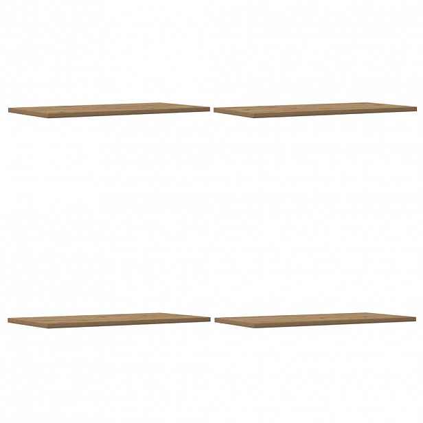 vidaXL Nástěnné police 4 ks dub artisan 60x30x1,5 cm kompozitní dřevo