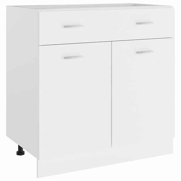 vidaXL Zásuvková skříňka "Lyon" bílá 80 x 46 x 81,5 cm, z umělého dřeva