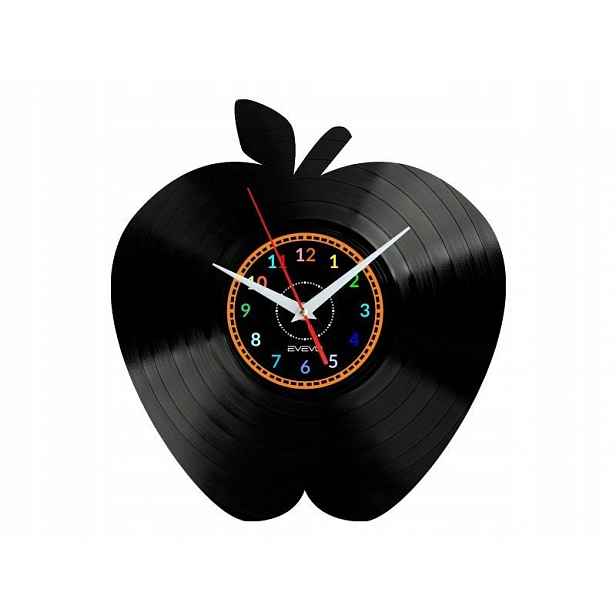 Jablko Dárek Originální dekorace do domu Hodiny z vinylové desky