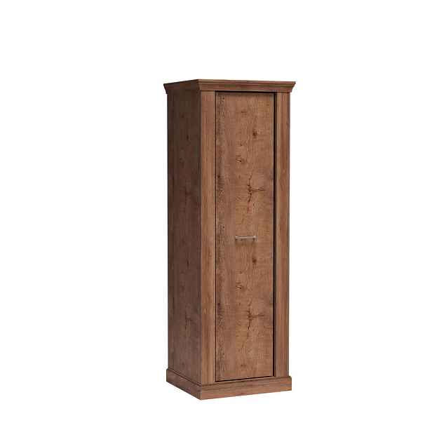MASSENO ŠATNÍ SKŘÍŇ S OTOČNÝMI DVEŘMI DESIO, 67/198/58 cm 1dveřová, hnědá