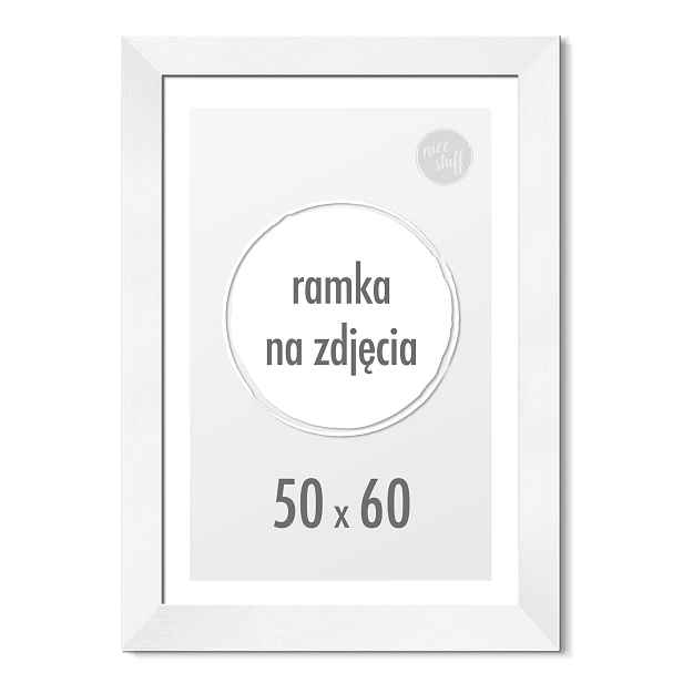 Rámeček na fotografie, plakáty 50x60 cm 60x50 bílý