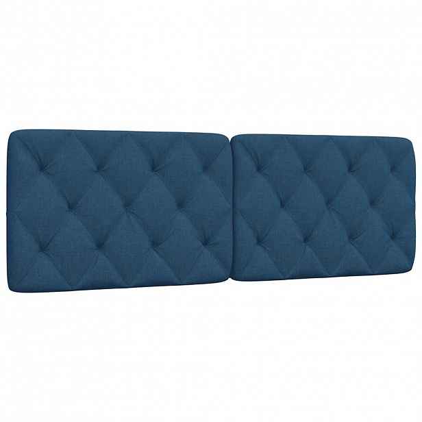 vidaXL Polštář na čelo postele modrý 160 cm textil