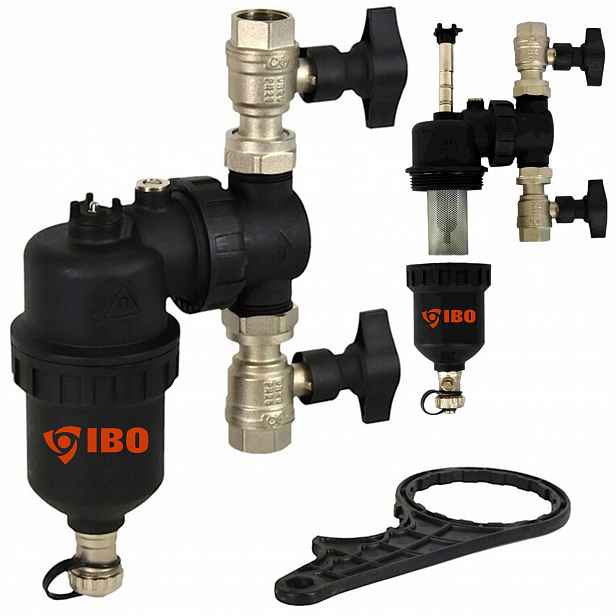 Odlučovač Nečistot Magnetický Filtr Ventily Klíč Ibo 3/4" DN20 Solární