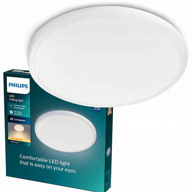 Stropní Svítidlo Led Stropní Svítidlo na omítku Twirly 17W 2700K 35cm Bílá Philips