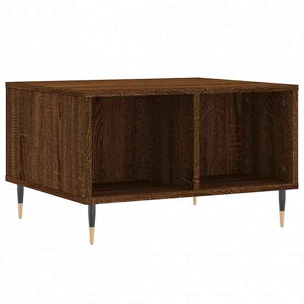 vidaXL Konferenční stolek hnědý dub 60 x 50 x 36,5 cm kompozitní dřevo