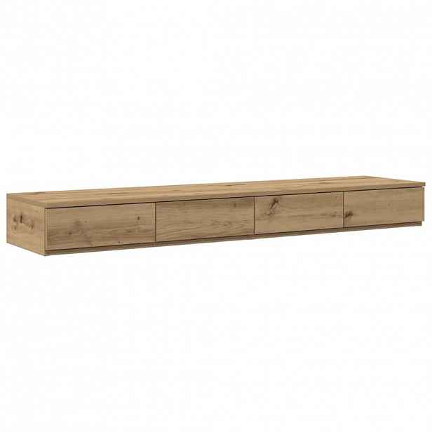 vidaXL Zásuvky pod postel Artisanový dub 140 x 36,5 x 16,5 cm