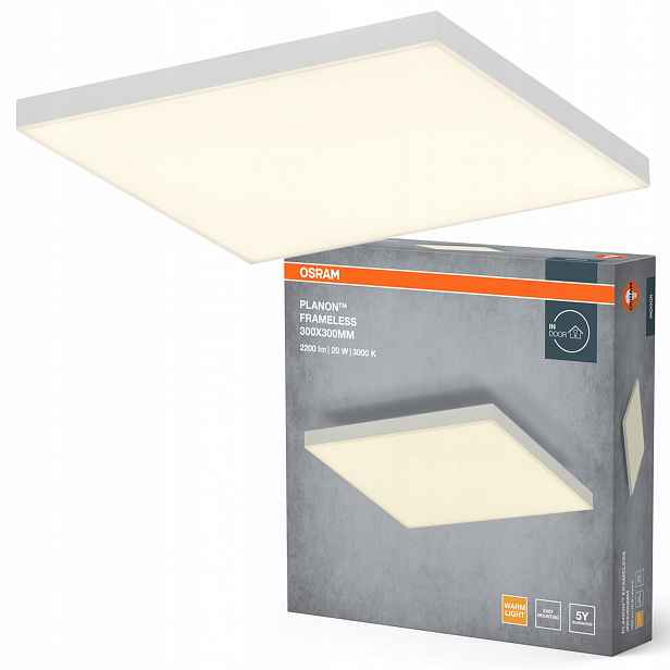 Led panel Nástěnné svítidlo 19W 1600lm 3000K Čtvercový Bílý Planon Osram
