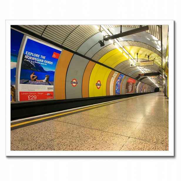 Plakáty v rámu 50x40 London Podzemí Metro v Londýně