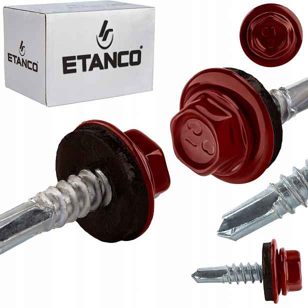 Samovrtné šrouby do oceli a kovu Etanco GT5 5,5x19 mm Ral 3009 250 ks