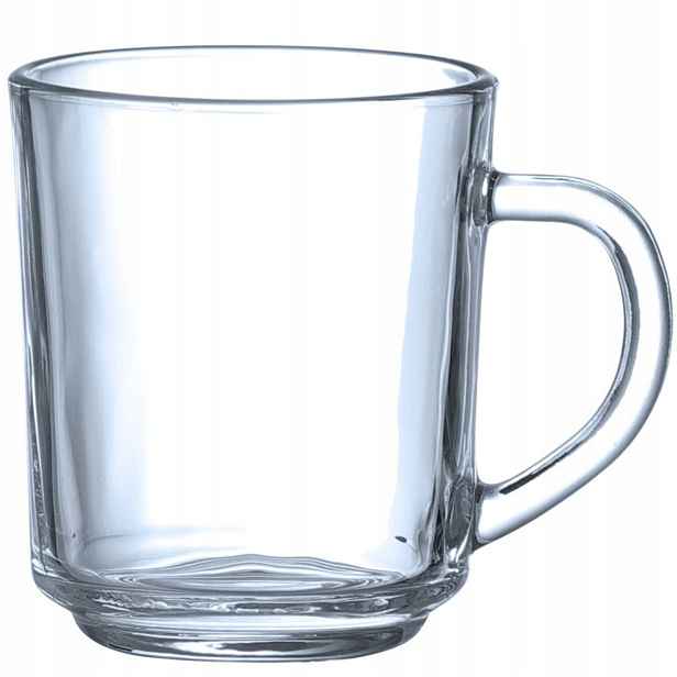 Skleněný hrnek na teplé studené nápoje 240 ml 6 ks