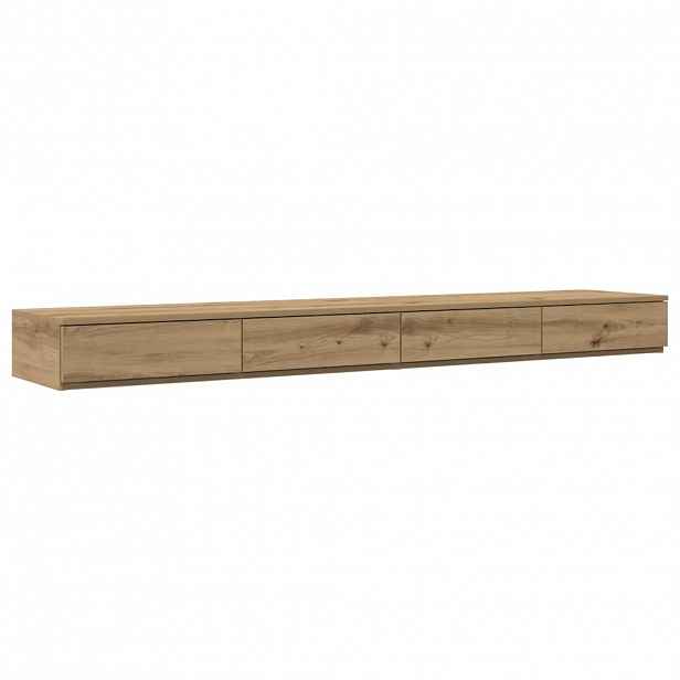 vidaXL Zásuvky pod postel Artisanový dub 180 x 36,5 x 16,5 cm