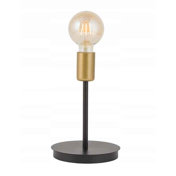 Dekorativní stolní lampa moderní loftová černá zlatá do obývacího pokoje Sigma