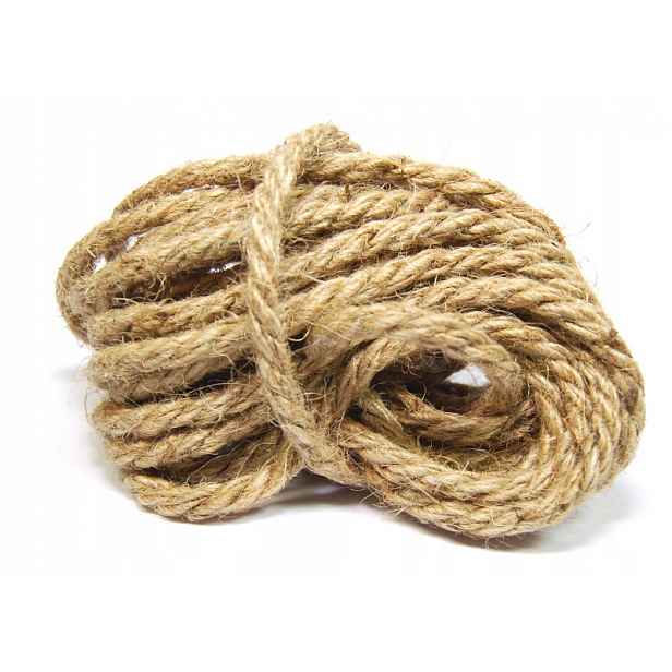 Jutové lano 30 mm x 30 m. Silné, odolné, kroucené, dekorativní!