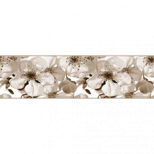 AG Art Samolepicí bordura Jabloňový květ, 500 x 14 cm