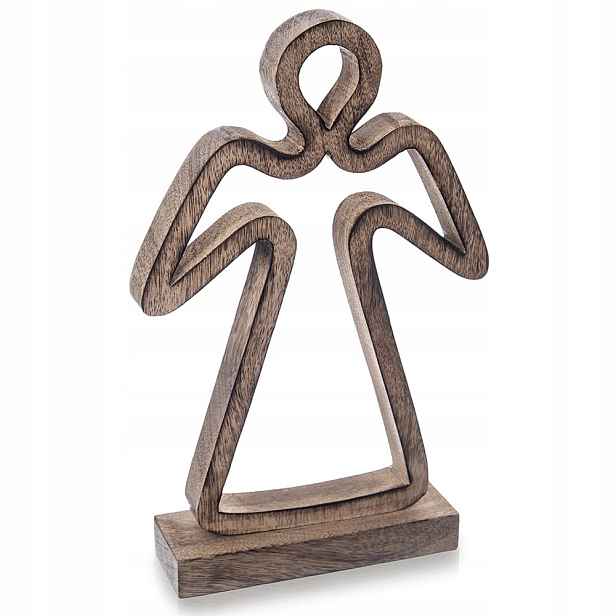 Dřevěná vánoční figurka anděl Mango 29 cm