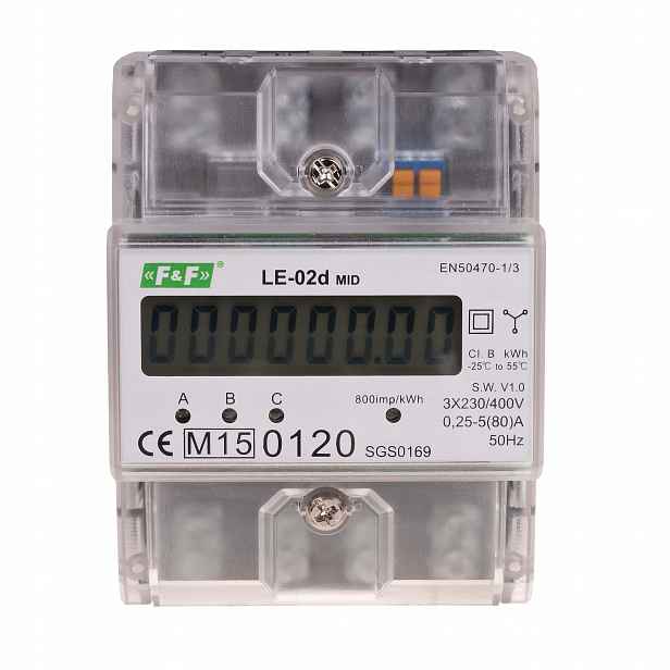Elektroměr 3F LE-02d MID Ff